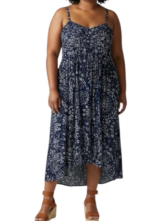 torrid Dresses & Skirts - TORRID Summer Chalis Floral Sundress in Blue White Size 0 (Size 10)